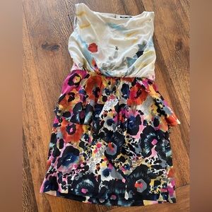 Multilayers of fabric, gorgeous floral print.